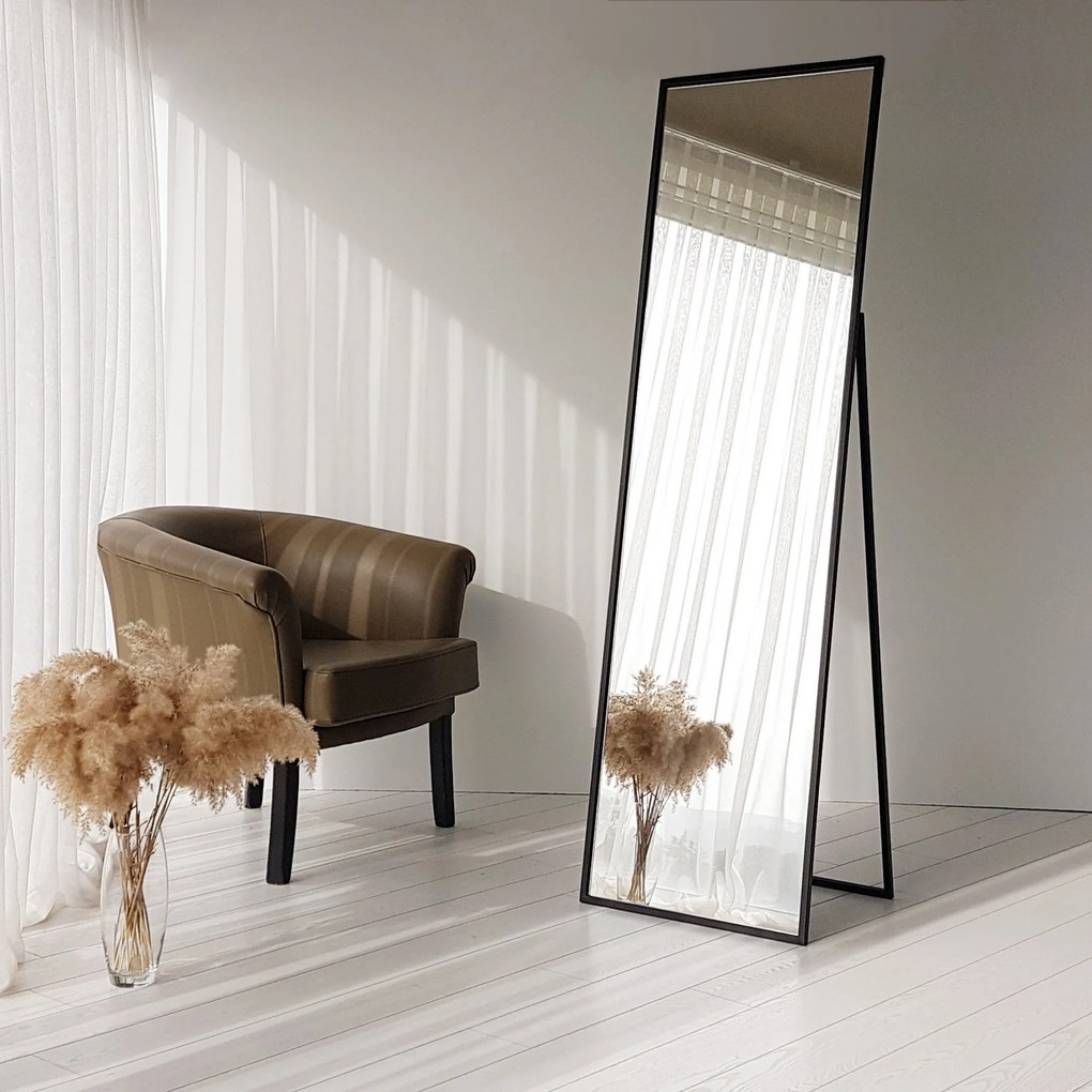 Espelho Cheval Cool – Preto – 50x170x60 cm