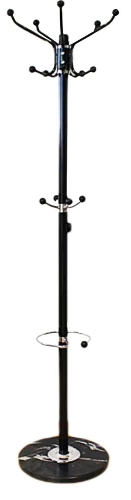 Bengaleiro com Base Mármore Redondo 36X36X179cm