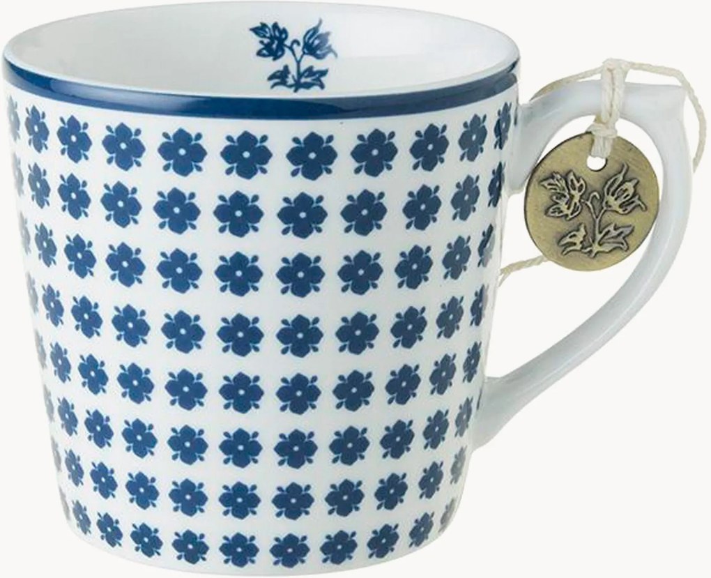 Chávenas em porcelana Humble Daisy, conjunto de 4