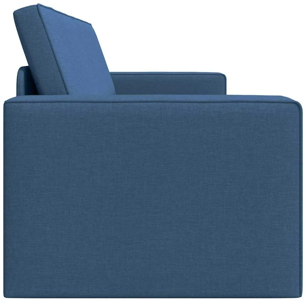 Sofá Cama de Chão 2 em 1 Azul 245x150x60,5 cm Tecido