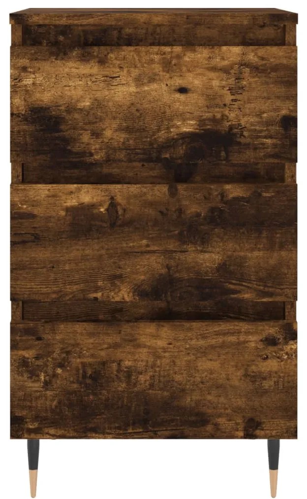 Mesa cabeceira 40x35x69 cm derivados de madeira carvalho fumado