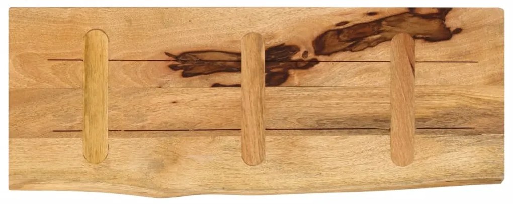 Tampo de mesa c/ borda viva 90x20x2,5cm mangueira áspera maciça