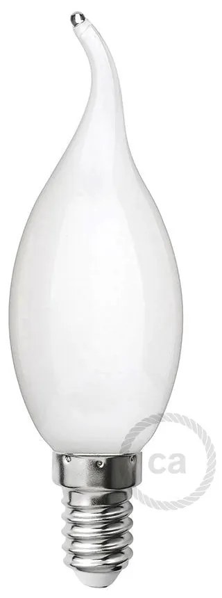 LED Milky White Light Bulb - Gust of wind C35 - 4W E14 Dimmable 2700K