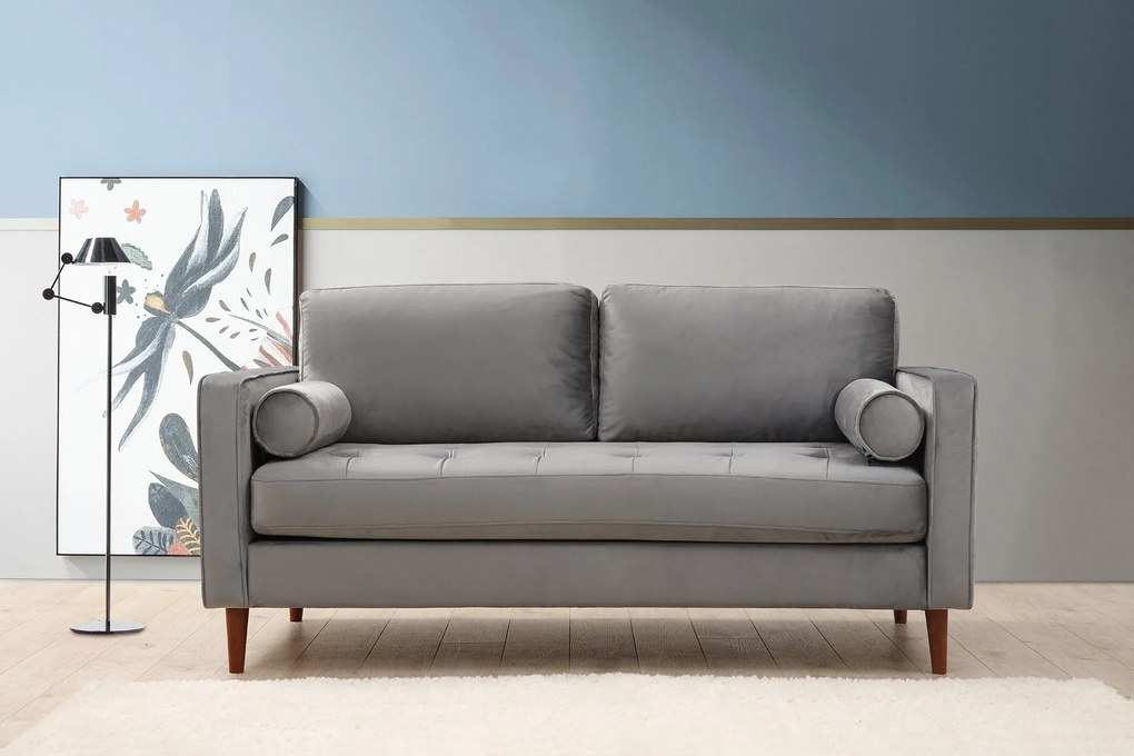Sofá de 2 Lugares Rome – Cinzento Claro – 175 x 90 x 70 cm