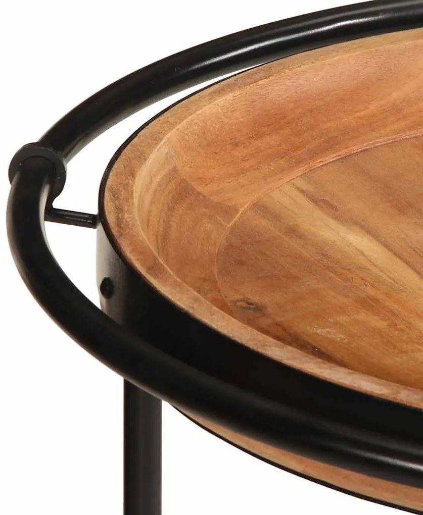 Mesa de apoio Ø55x60 cm madeira de acácia maciça