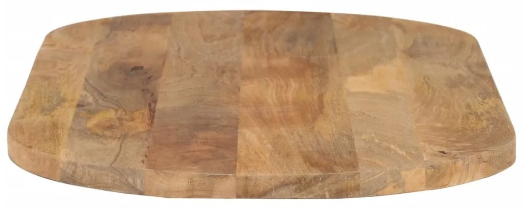 Tampo de mesa oval 100x40x3,8 cm madeira de mangueira maciça