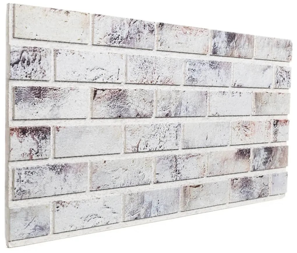 Painéis de parede 3D 10 pcs 100x50 cm EPS cinzento-claro