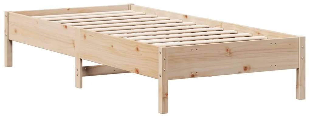 Cama sem colchão 100x200 cm madeira de pinho maciça