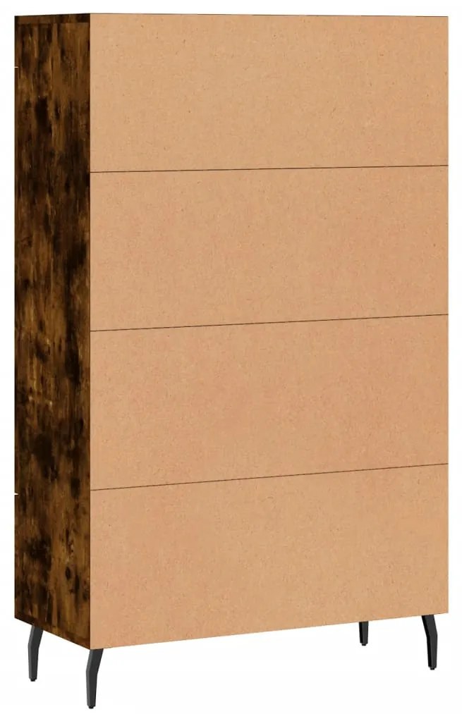 Armário alto derivados de madeira 69,5x31x115cm carvalho fumado