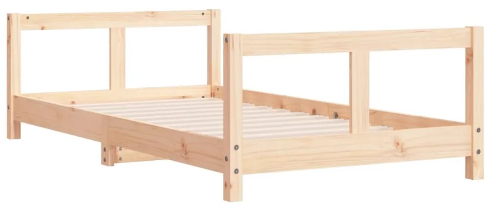 Estrutura de cama infantil 80x160 cm pinho maciço