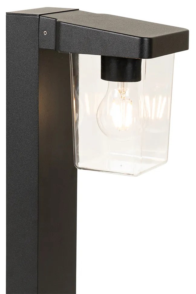 Candeeiro de pé exterior moderno preto 60 cm IP54 - Chimay Moderno