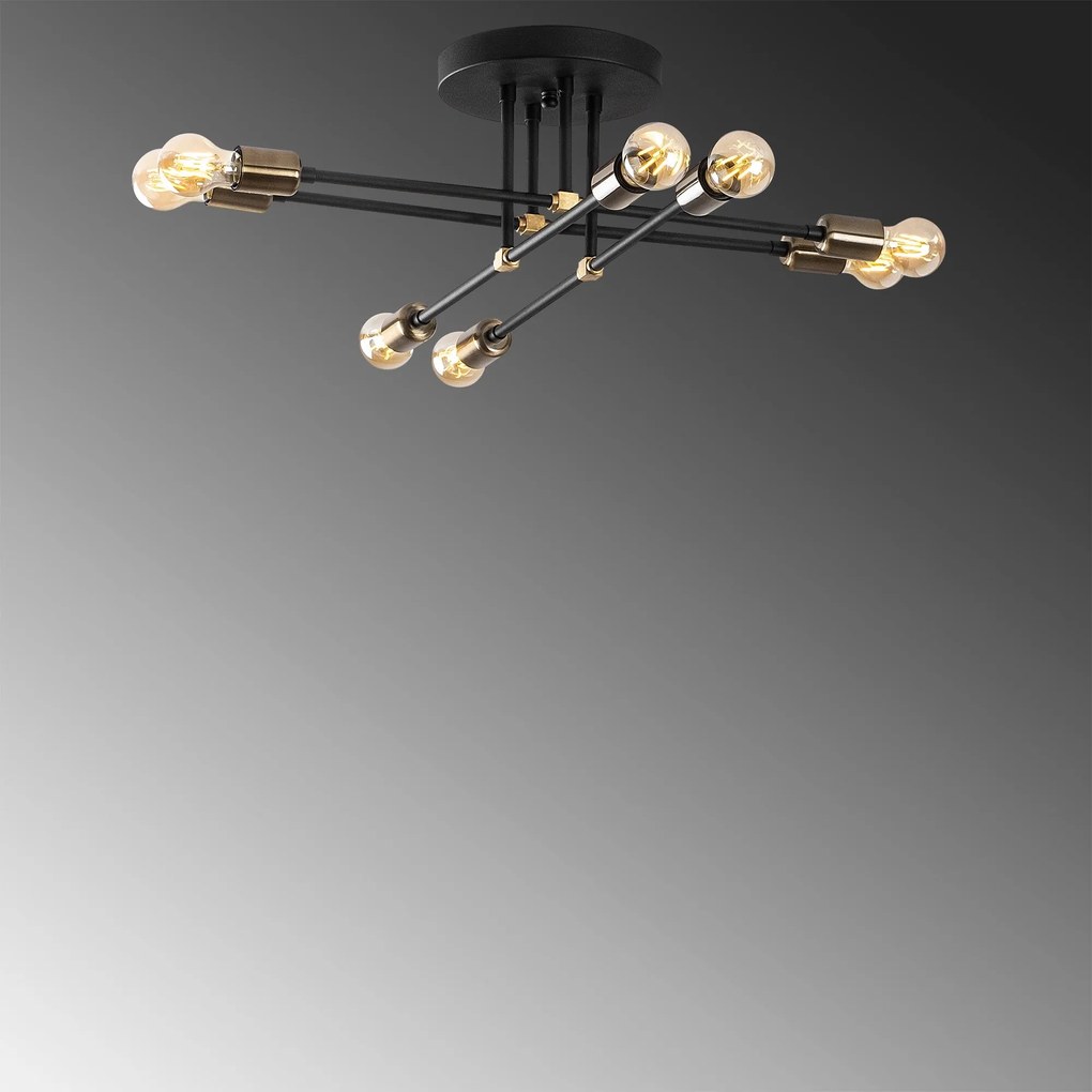 Chandelier Exhaust – Preto – 67 x 67 cm