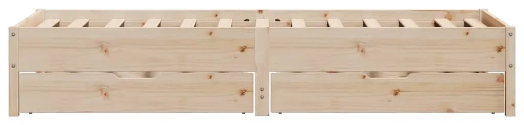 Cama sem colchão 90x200 cm madeira de pinho maciça