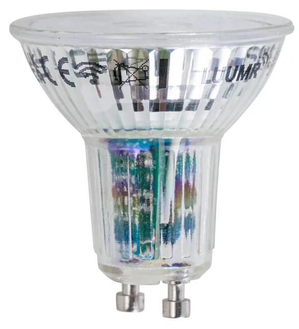 Conjunto de 5 lâmpadas LED inteligentes GU10 50mm reguláveis 4,7W 345 lm 2700-6500K