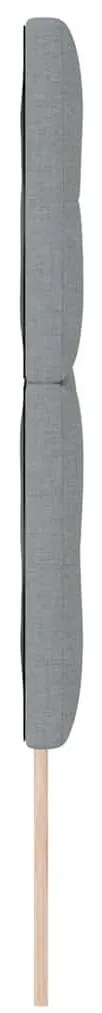 Cabeceira LED Cinza Claro 72 cm Tecido