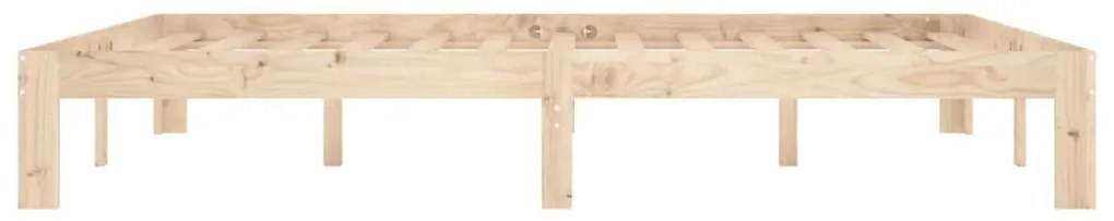 Estrutura de cama 160x200 cm pinho maciço