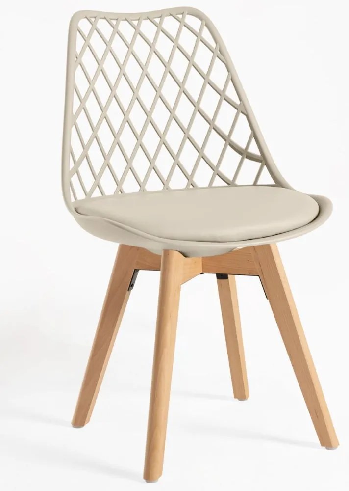 Pack 4 Cadeiras Mima - Greige