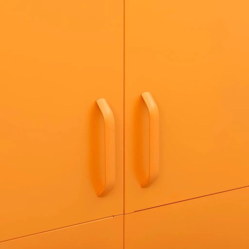 Roupeiro 90x50x180 cm aço amarelo mostarda