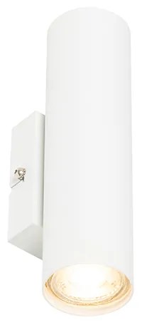 Candeeiro de parede moderno branco 2 luzes - Jeana