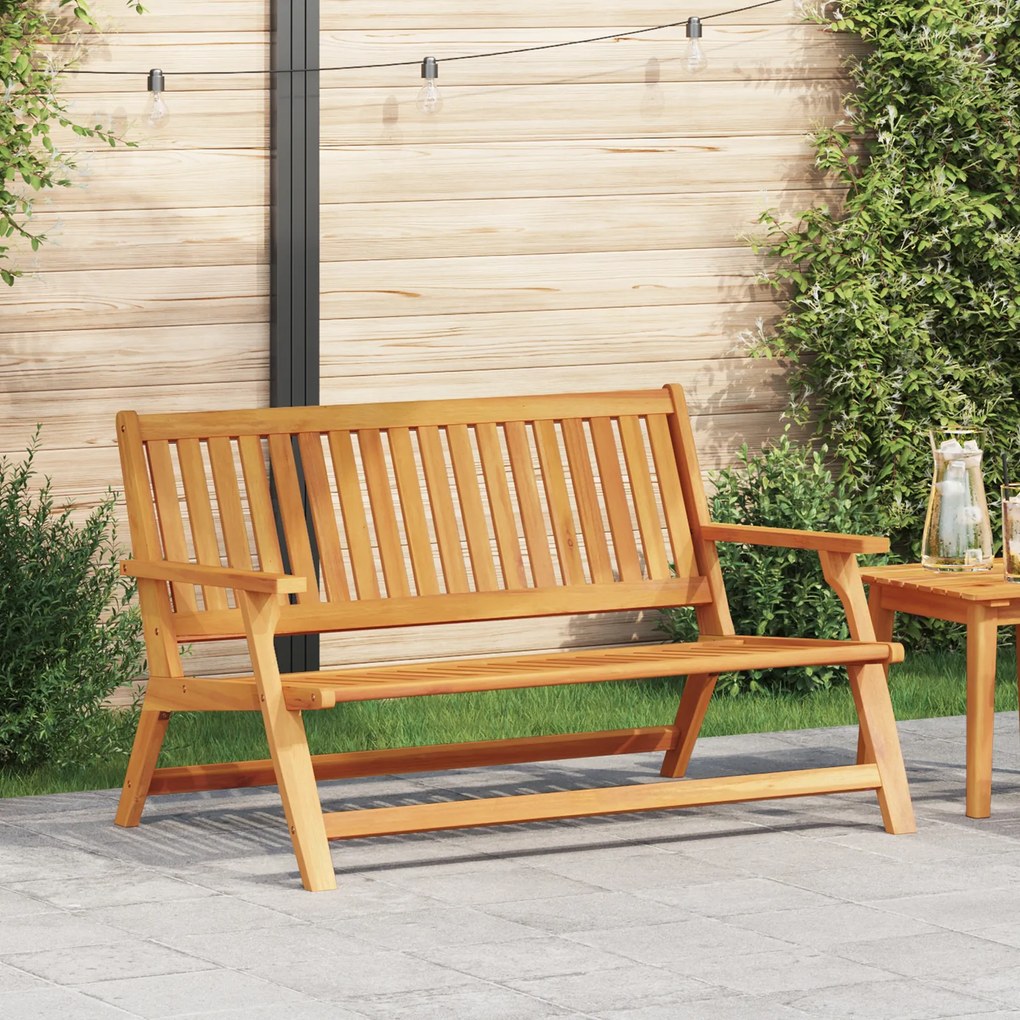vidaXL Banco de Jardim 122.5x77x74 cm Madeira de Acácia Sólida