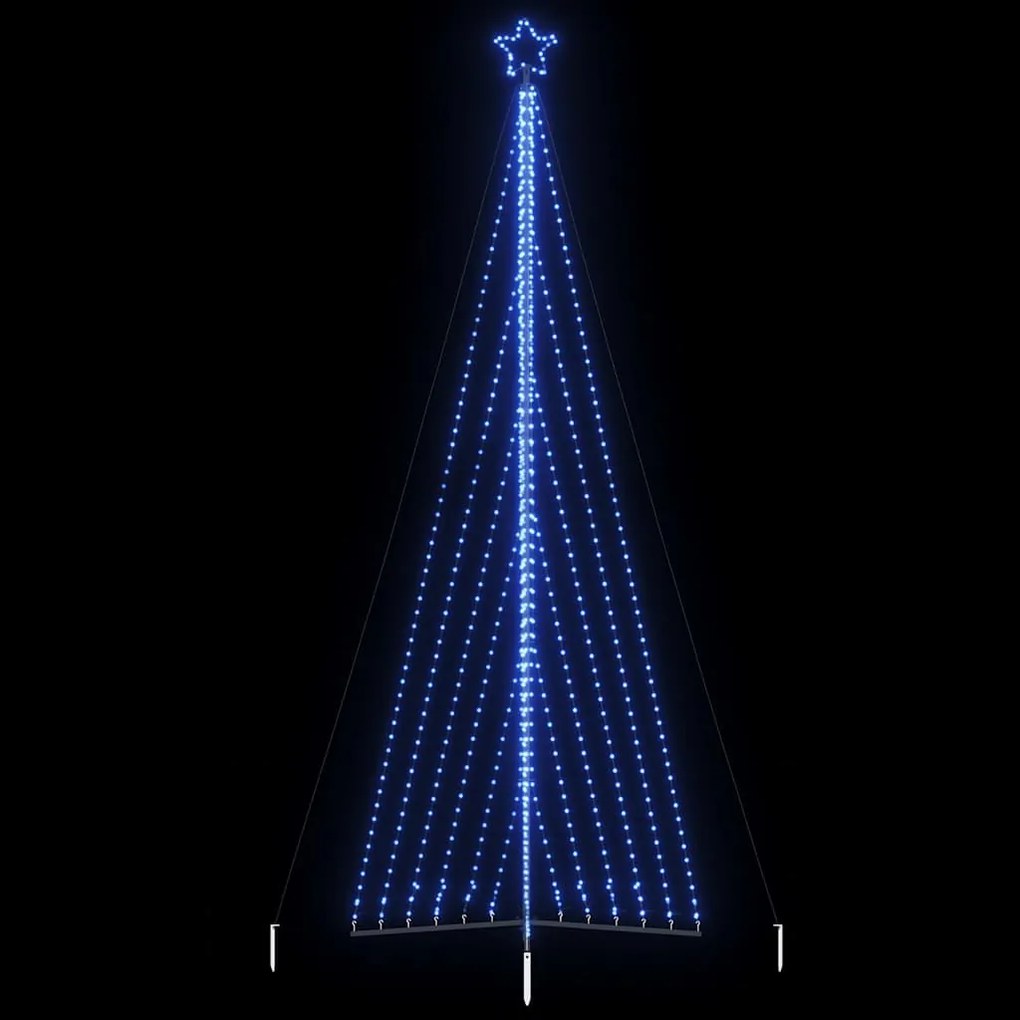 vidaXL LED Árvore de Natal 789 LEDs Azul 476 cm