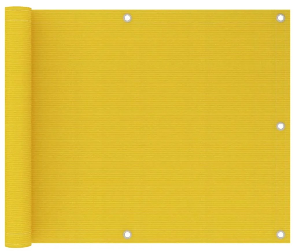 Tela de varanda 75x600 cm PEAD cor amarelo