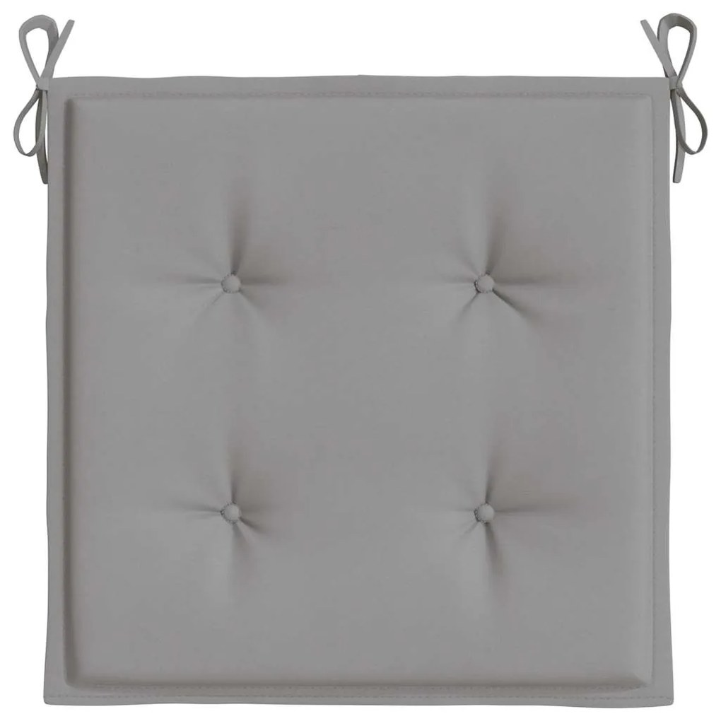 Almofadões p/ cadeiras jardim 2pcs 40x40x4 cm oxford cinza