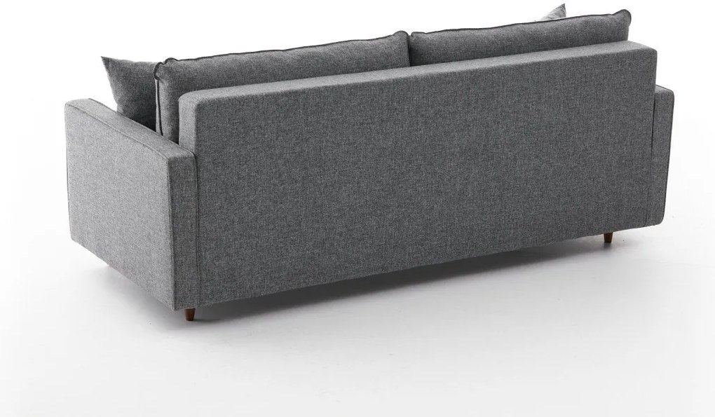 Sofá-cama de 3 lugares Eva – Cinzento – 210 cm x 82 cm x 90 cm