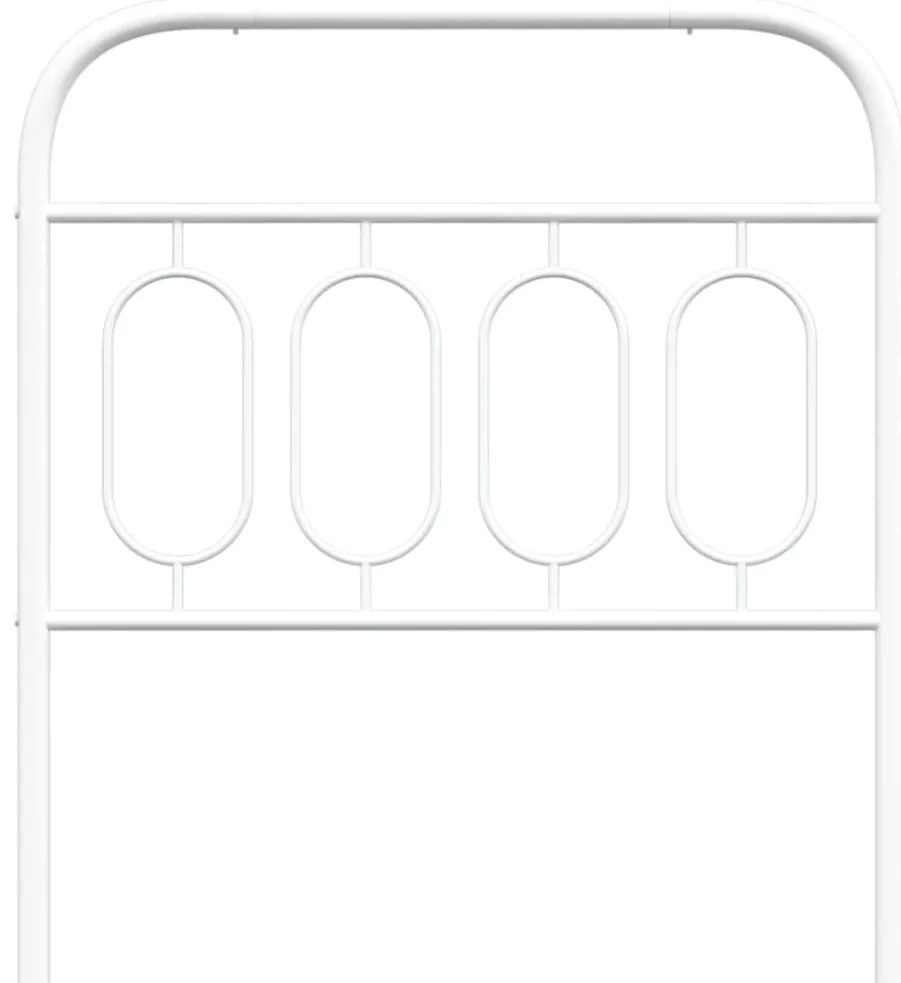 Cabeceira de cama 90 cm metal branco