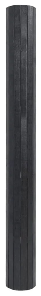 Tapete retangular 100x300 cm bambu cinzento