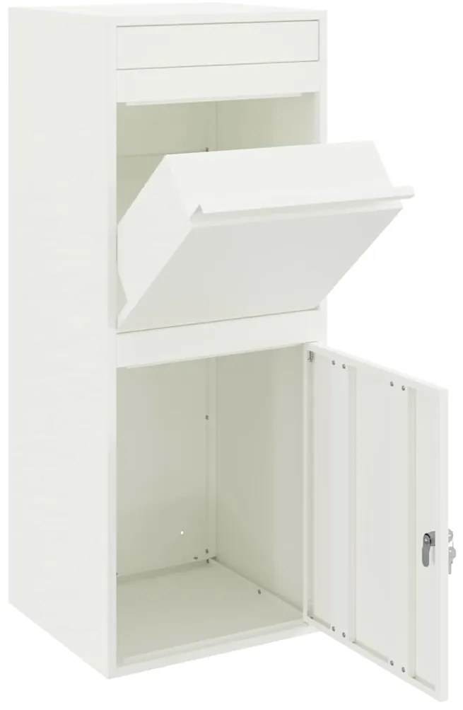 Caixa para entrega de pacotes Branco 41 x 38 x 103 cm Aço