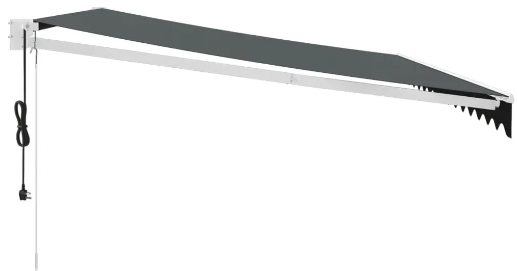 Toldo retrátil automático 4x3 m antracite