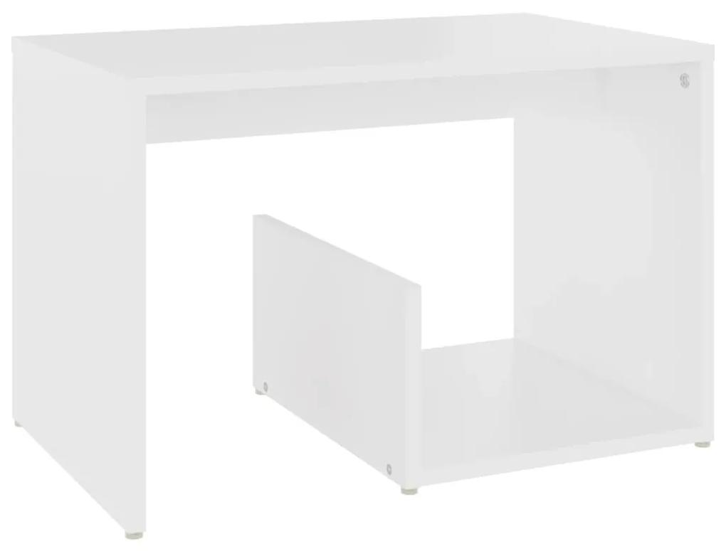 Mesa de apoio 59x36x38 cm contraplacado branco