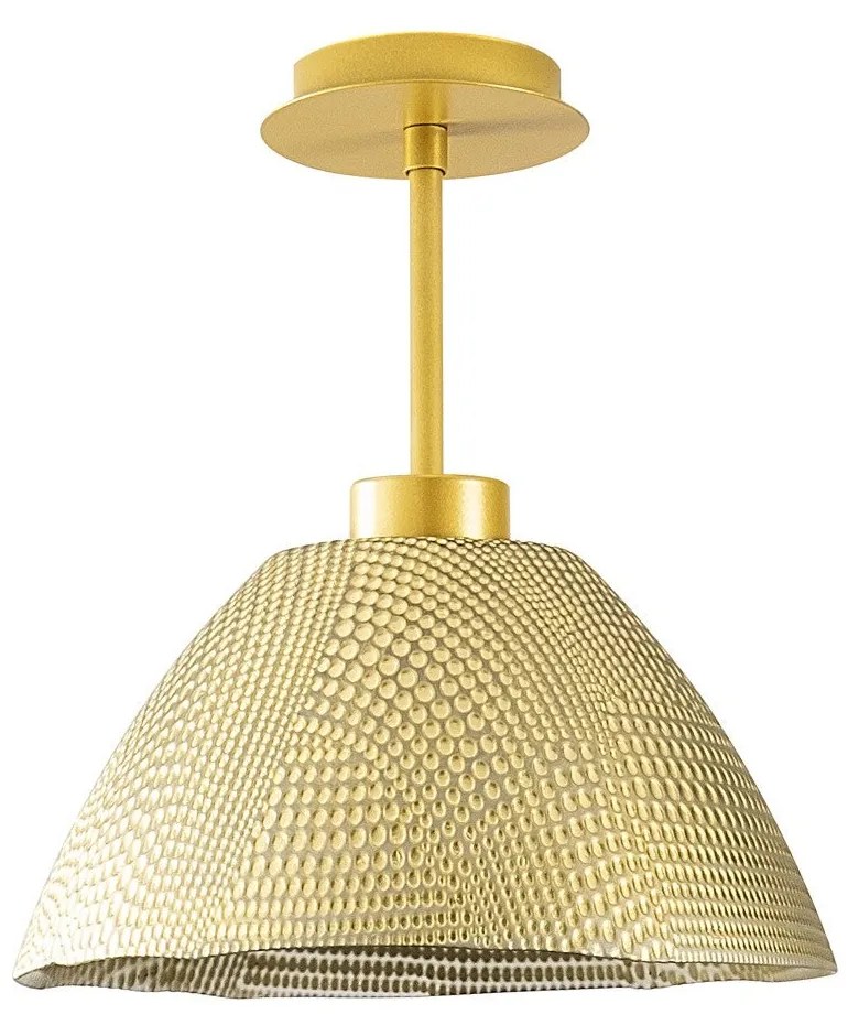 Candeeiro Suspenso Bornova – Dourado – 30 cm de Diâmetro