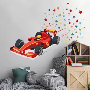 Autocolante colorido para crianças - Fórmula rápida com estrelas