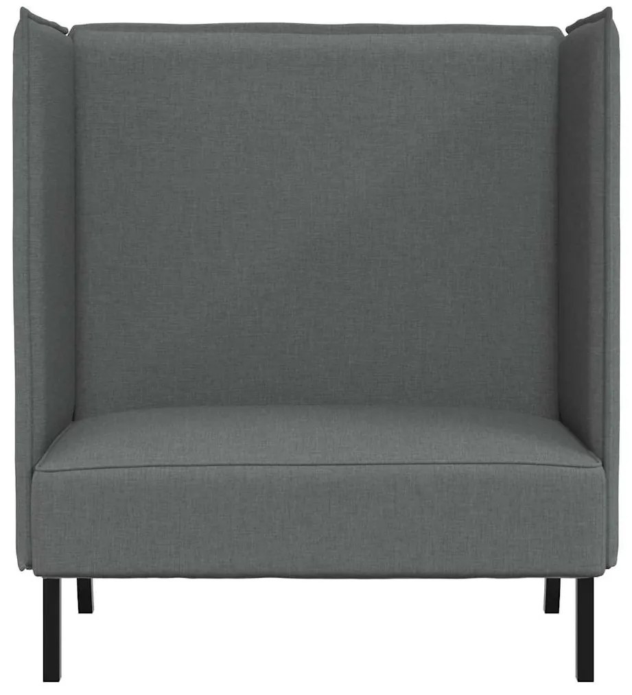 Sofá Highback Cinza Escuro 109x56x121 cm Tecido
