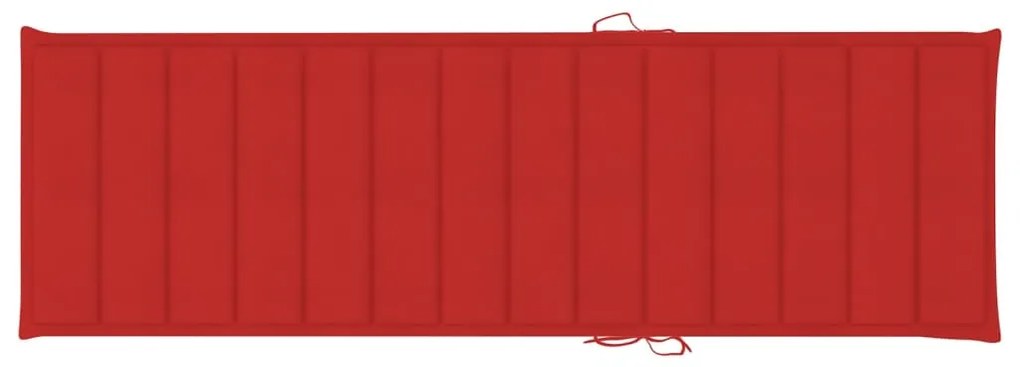 Espreguiçadeira de jardim com mesa e almofadão pinho impregnado