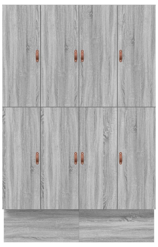 Estrutura de Cama Armazenamento Cinza Sonoma 140x190 cm