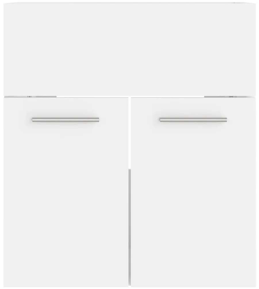 Conjunto de móveis de casa de banho contraplacado branco