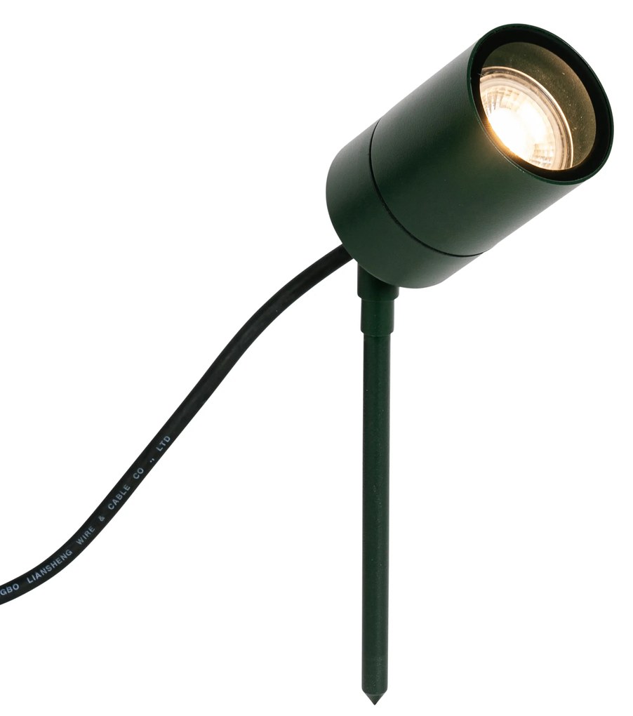 Spike spot verde escuro ajustável IP44 - Solo