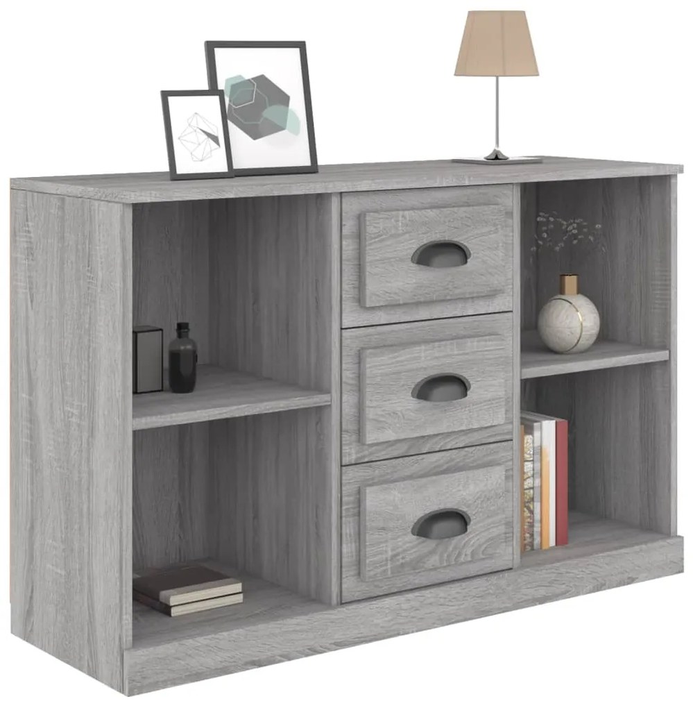 Aparador 104,5x35,5x67,5cm derivados de madeira cinzento sonoma