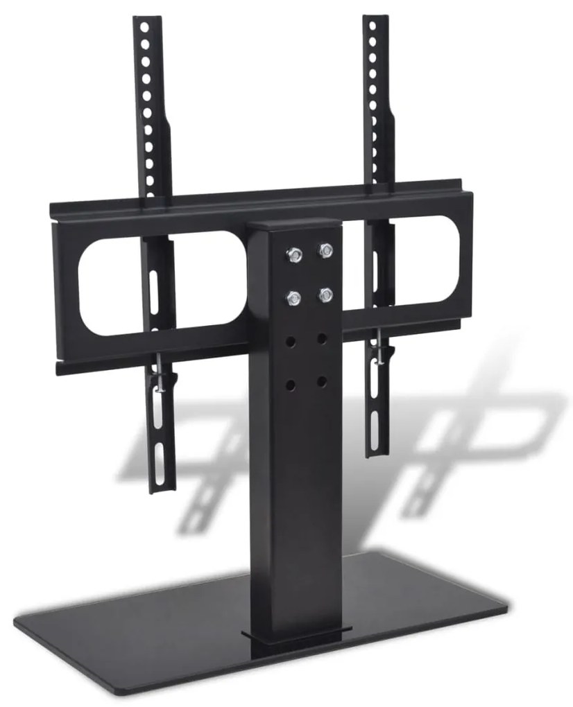 vidaXL Suporte de TV com base de ferro preto 23"-55"