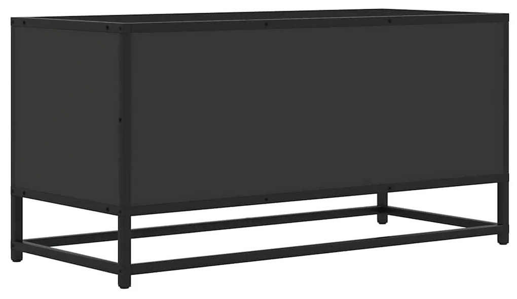 Móvel para TV 80x34,5x40 cm derivados de madeira/metal preto