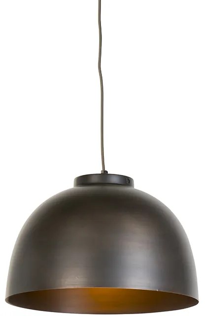 Candeeiro de suspensão industrial castanho 40 cm - Hoodi Industrial