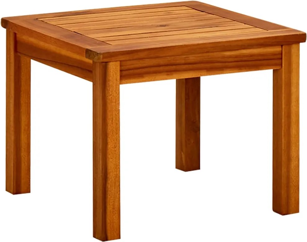316394 vidaXL Mesa de centro p/ jardim 45x45x36 cm madeira de acácia maciça
