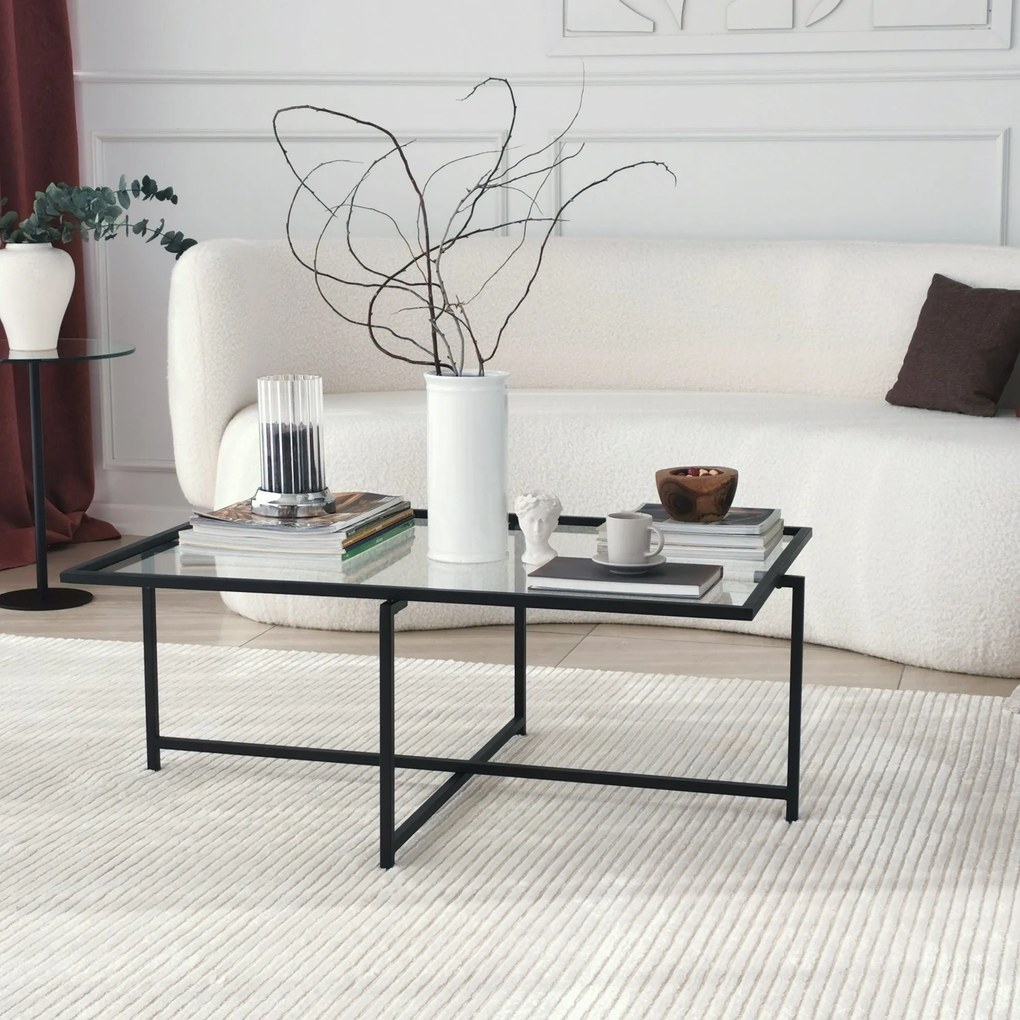 Mesa de Centro Sun S408 – Preto – 94x35x64 cm