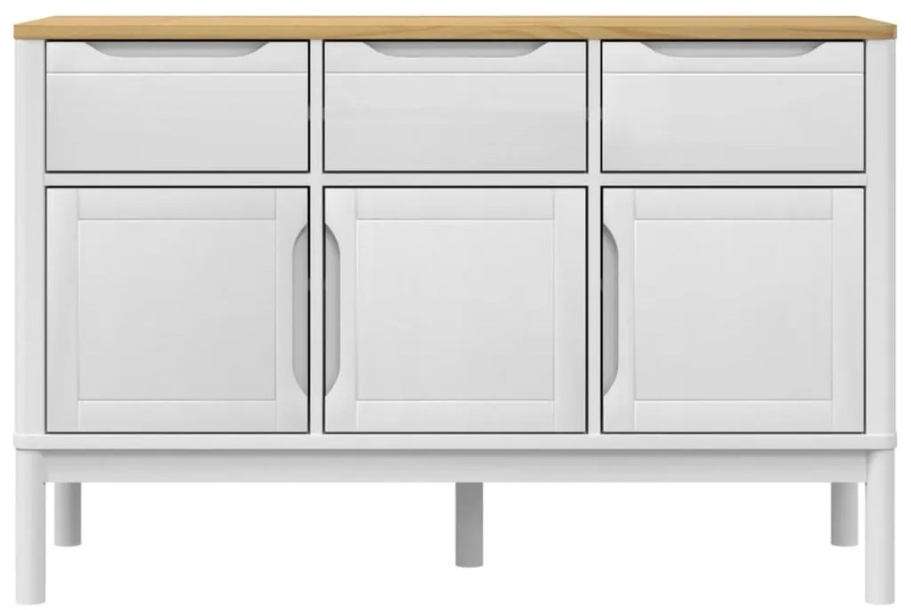 Aparador FLORO 114x43x74 cm pinho maciço branco