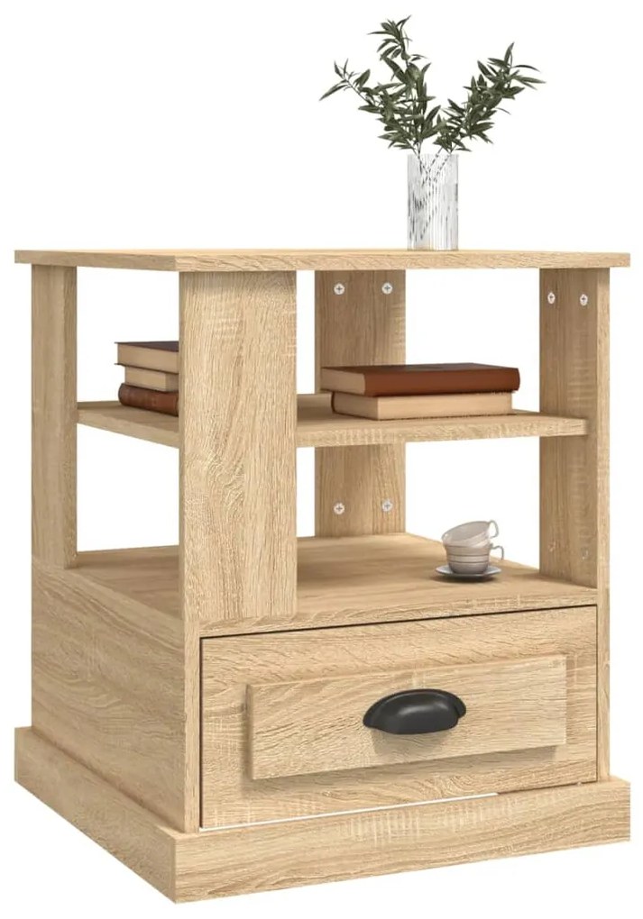 Mesa de apoio 50x50x60 cm derivados de madeira carvalho sonoma