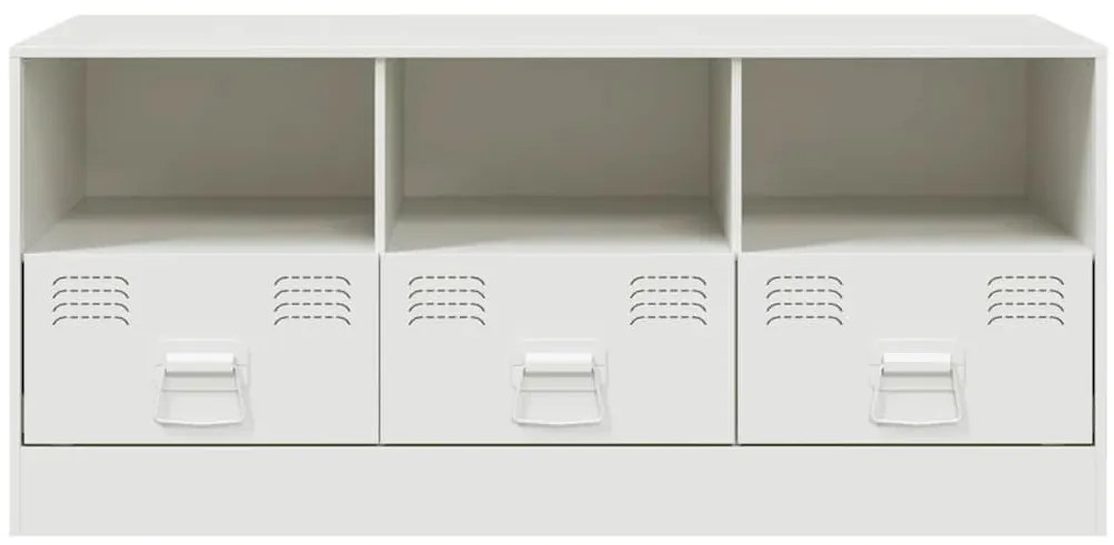 Móvel de TV 99x39x44 cm aço branco