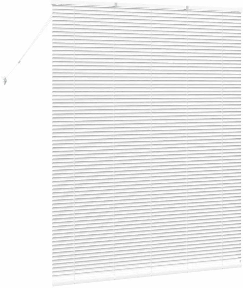 Persiana de Janela com cortinas Outros Manual Branco 80 x 130 cm Alumí